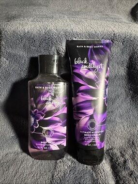 Bath & Body Works Black Amethyst Body Wash & Body Cream Set